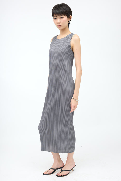 Pleats Please Issey Miyake Plissé Midi Shift Dress