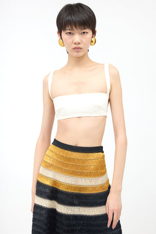 Prada Vintage Cropped Twill Top