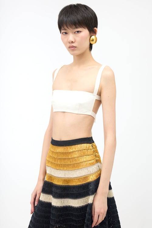Prada Vintage Cropped Twill Top