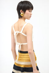 Prada Vintage Cropped Twill Top