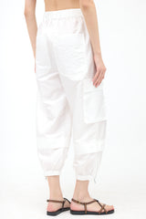 Tibi Crinkled Nylon Cargo Pant