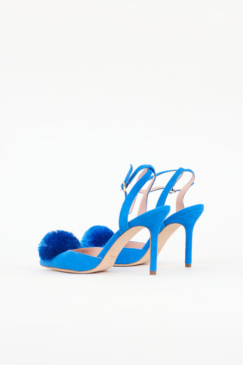 Kate Spade Suede Amour Pom Pump