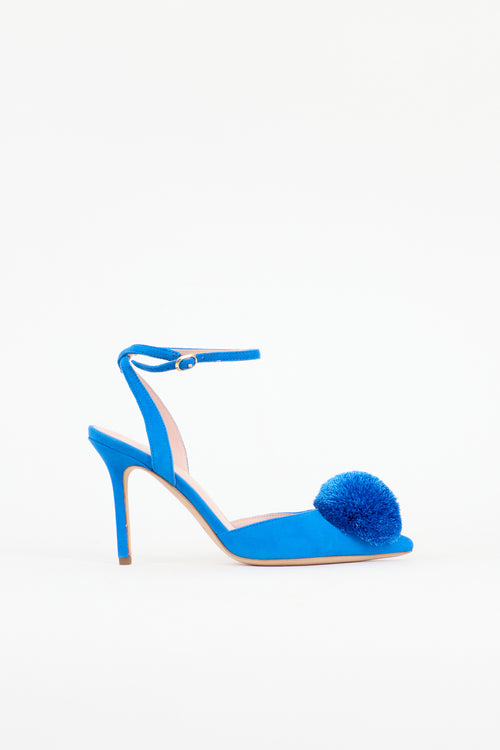 Kate Spade Suede Amour Pom Pump