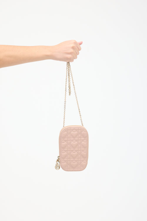 Dior 2022 Leather Lady Dior Call'in Dior Phone Bag