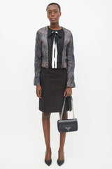 Prada Patent Saffiano Crossbody Bag