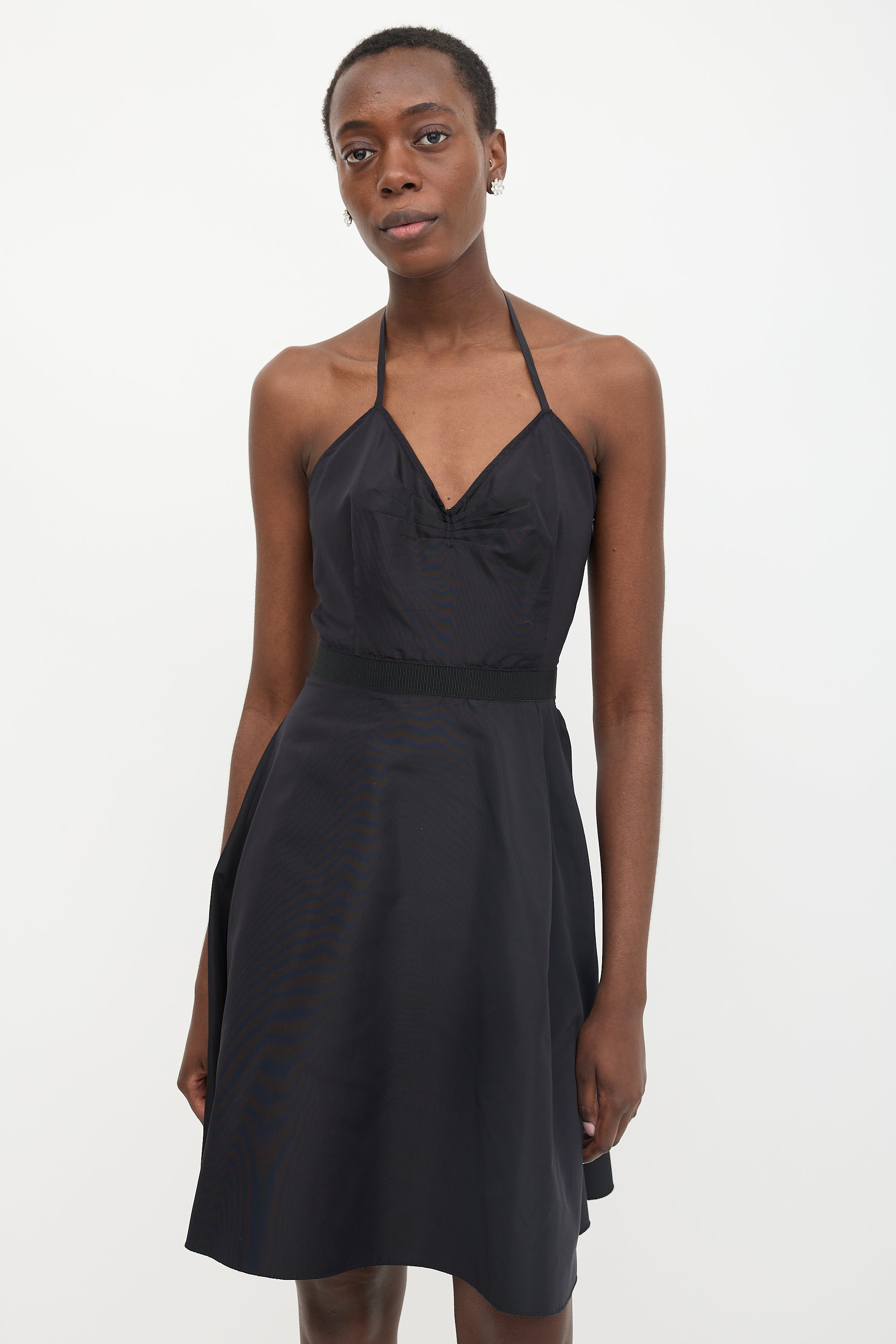 Miu Miu // Vintage Nylon Halter Dress VSP Consignment Miu Miu // Vintage Nylon Halter Dress VSP Consignment