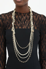 Chanel 2017 Layered CC Necklace