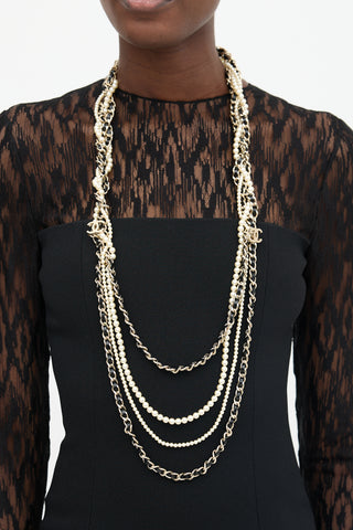 Chanel 2017 Layered CC Necklace