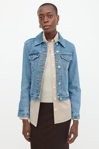 Loewe Denim Anagram Jacket