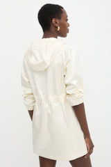 Brandon Maxwell Duchess Satin Anorak Dress