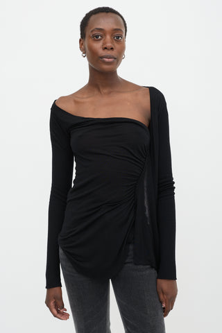 Rick Owens FW 2007 Jersey Draped Top