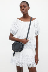 Chloé Black & Gold Leather Marcie Bag