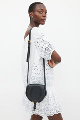 Chloé Black & Gold Leather Marcie Bag