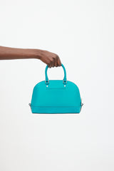 Coach Blue & Silver Sierra Leather Bag