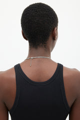 Carole Tanenbaum Vintage for VSP Silver Layered Chain Link Necklace
