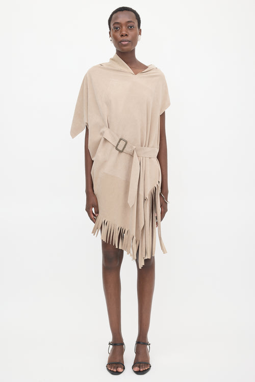 Junya Watanabe SS 2013 Draped Faux Suede Dress
