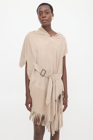 Junya Watanabe SS 2013 Draped Faux Suede Dress