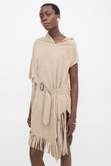 Junya Watanabe SS 2013 Draped Faux Suede Dress