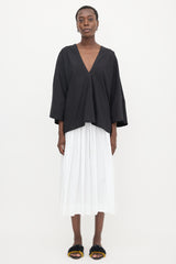 Issey Miyake Oversized Poplin Tunic Top