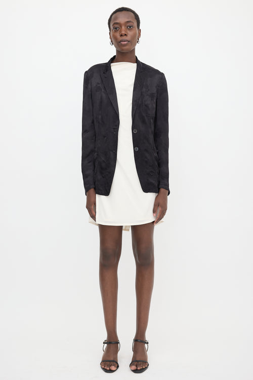 Dries Van Noten Satin Jacquard Blazer