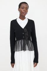 Cecilie Bahnsen Cashmere & Organza Phlox Cardigan