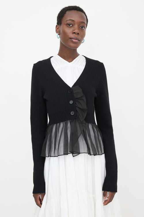Cecilie Bahnsen Cashmere & Organza Phlox Cardigan