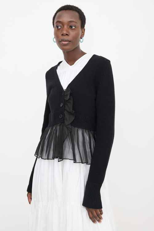 Cecilie Bahnsen Cashmere & Organza Phlox Cardigan