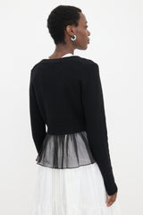 Cecilie Bahnsen Cashmere & Organza Phlox Cardigan