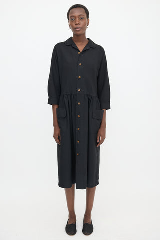 Comme des Garçons SS 2019 Ruched Shirt Dress