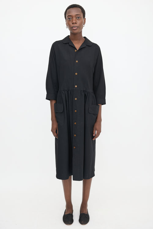 Comme des Garçons SS 2019 Ruched Shirt Dress