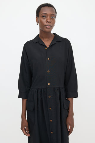 Comme des Garçons SS 2019 Ruched Shirt Dress