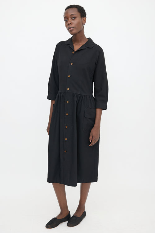 Comme des Garçons SS 2019 Ruched Shirt Dress