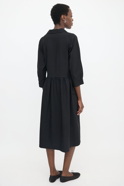 Comme des Garçons SS 2019 Ruched Shirt Dress