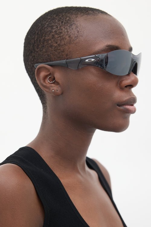 Oakley Black Zero Shield Sunglasses