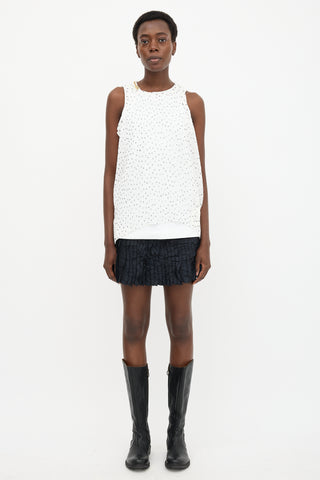 Sacai Plissé Overlay Top