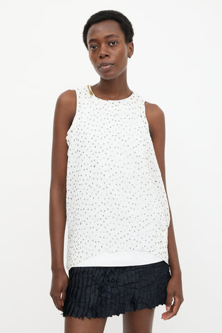 Sacai Plissé Overlay Top