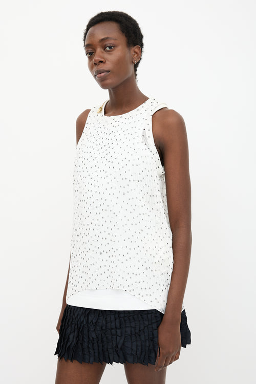 Sacai Plissé Overlay Top