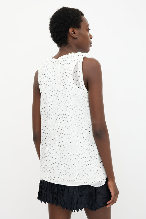 Sacai Plissé Overlay Top