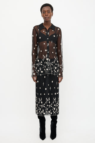 Toteme Floral Tulle Shirt