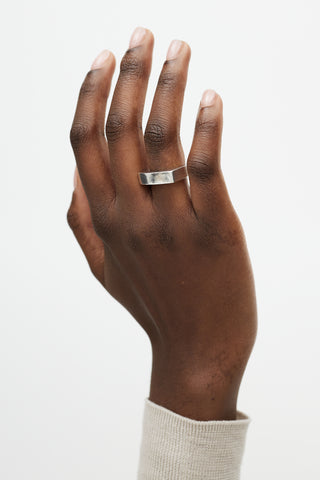 Gucci Sterling Silver Bar Ring