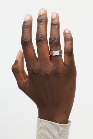 Gucci Sterling Silver Triangle Ring