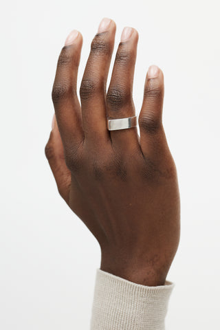 Gucci Sterling Silver Triangle Ring