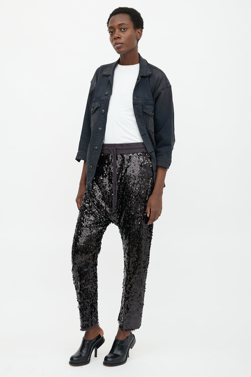 R13 Sequin Field Sweatpant