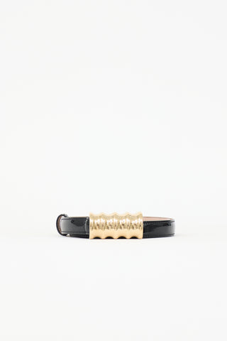 Khaite Patent Julius Belt