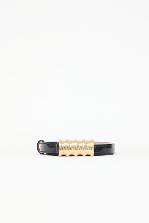 Khaite Patent Julius Belt