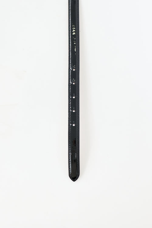 Khaite Patent Julius Belt