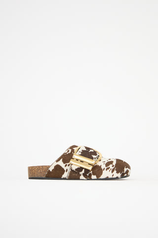 Khaite Printed Hair Downing Mule