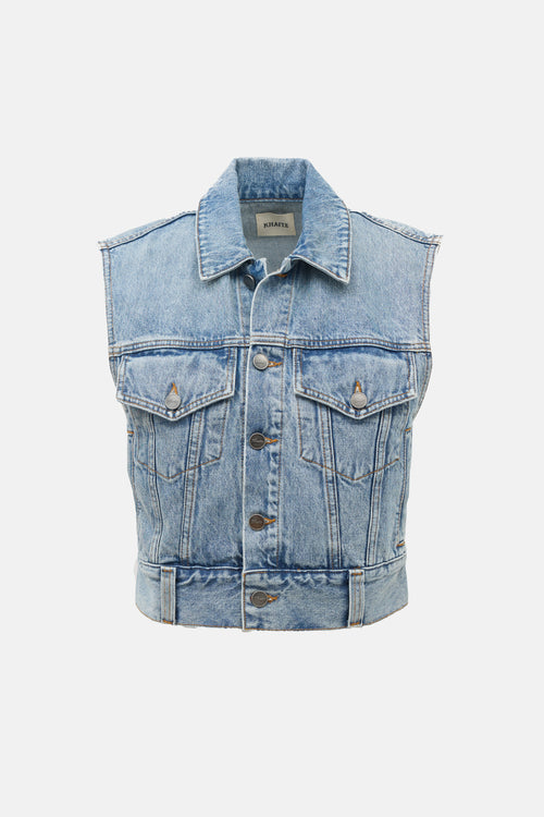 Khaite Denim Lizzo Vest