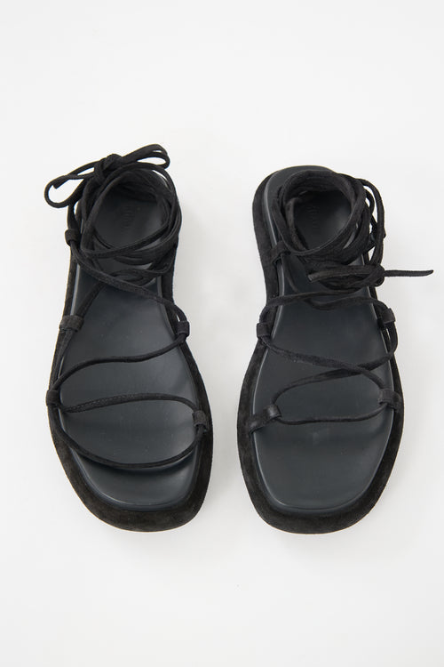 Khaite Suede Alba Sandal