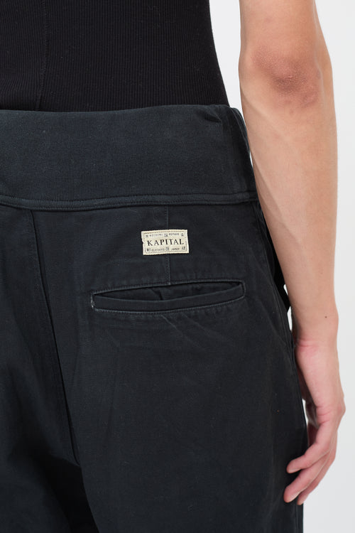 Kapital Kountry Navy Cotton Tapered Pants